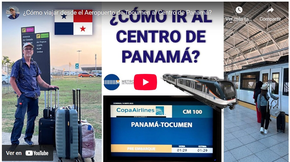 cómo y dónde tomar el subte (metro) en el aeropuerto de Panamá